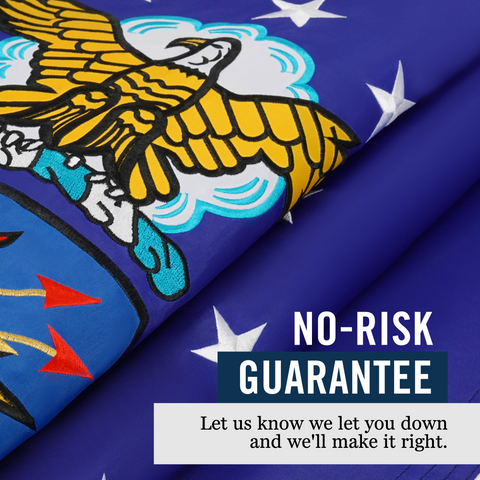 Air Force Flag 3x5 ft | Double-Sided | Heavy Duty USAF Flag | Quadruple Stitched Fly End | Durable High-Performance 210D Nylon for High Winds | Air Force Seal Coat of Arms 13 Stars | Brass Grommets