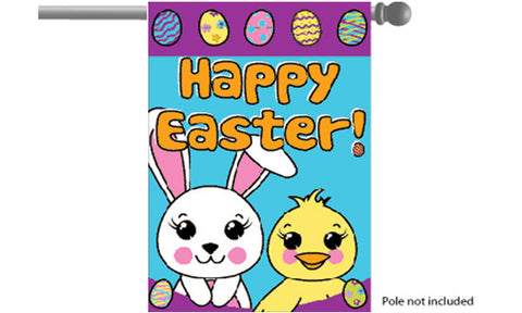 Happy Easter Garden Flag, 24x36in