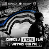 Thin Blue Line USA Flag | Heavy Duty Police Flag | Back The Blue | Blue Lives Matter Flag | Quadruple Stitched Fly End | Durable High-Performance 210D Nylon for High Winds | Brass Grommets | Embroidered