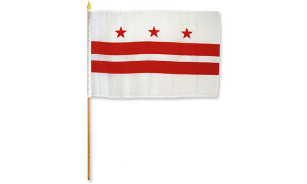  washington dc 12x18in stick flag