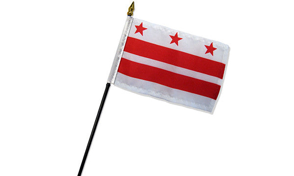  washington dc 4x6in stick flag